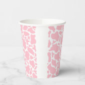 Gobelets En Papier Fête des mariées rose Vache (Gauche)