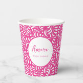 GOBELETS EN PAPIER FÊTE DES MARIÉES TALAVERA ROSE (Recto)