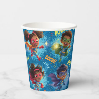 Gobelets En Papier Fête des Petits Super-héros