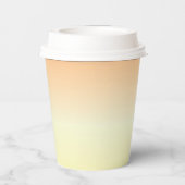 Gobelets En Papier Fête d'été de la chouette de sirène jaune côtière (Verso)