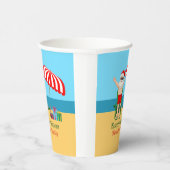 Gobelets En Papier Fête d'été de Noël de plage Fête du Père Noël (Droite)