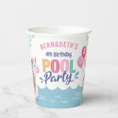 Gobelets En Papier Fête d'été Lazy Sloth Pool (Gauche)