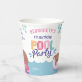 Gobelets En Papier Fête d'été Lazy Sloth Pool (Droite)