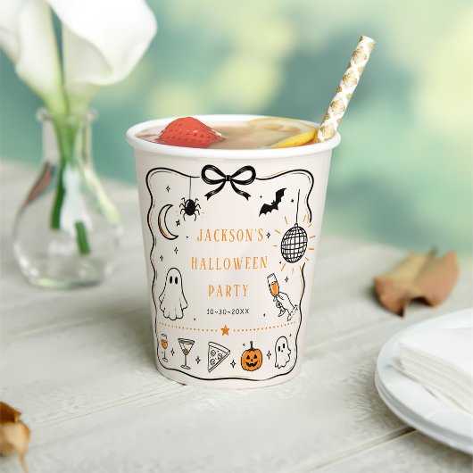Gobelets En Papier fête d'Halloween