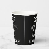 Gobelets En Papier Fête du 19e anniversaire : Style Art Déco + Nom pe (Droite)