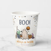 Gobelets En Papier Fête du 1er anniversaire d'Halloween (Recto)