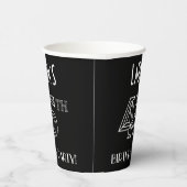 Gobelets En Papier Fête du 45e anniversaire : Style Art Déco + Nom pe (Droite)