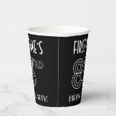Gobelets En Papier Fête du 83e anniversaire : Style Art Déco + Nom pe (Droite)
