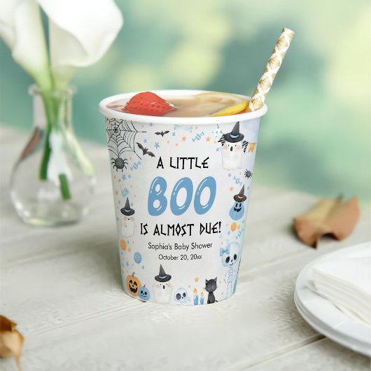 Gobelets En Papier Fête du Baby shower fantôme d'Halloween