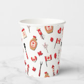 Gobelets En Papier Fête du Canada BBQ canadien (Verso)