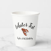 Gobelets En Papier Fête du homard (Recto)