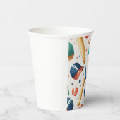 Gobelets En Papier Fête du Motif sportif de baseball (Droite)