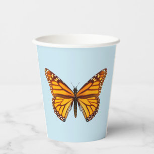 Gobelets En Papier Fête élégante du papillon monarque