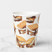 Gobelets En Papier Fête extérieure de feu de joie S’mores d'automne (Droite)