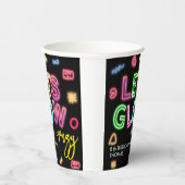 Gobelets En Papier Fête laser d'anniversaire de néon fou (Droite)