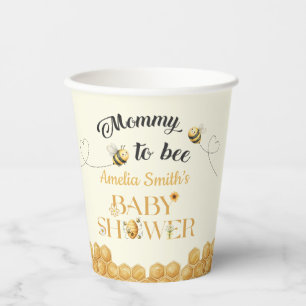 Gobelets En Papier Fête Prénatale Mommy To Bee