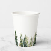 Gobelets En Papier Fête prénuptiale rustique forestière élégante mini (Verso)