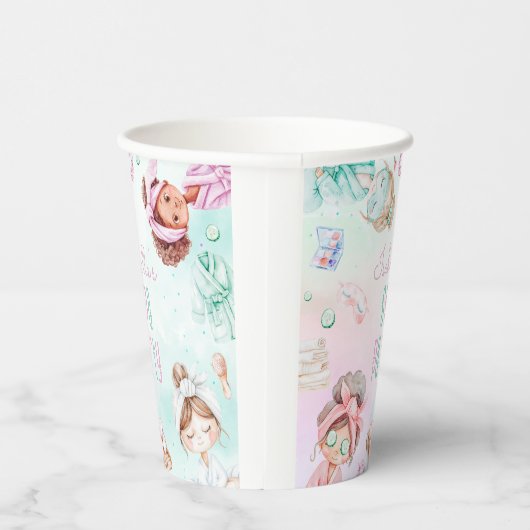 Gobelets En Papier fête spa pastel girl fête d'anniversaire (Droite)