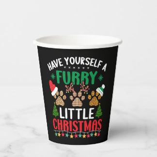 Gobelets En Papier fêtes de noël en fureur