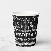 Gobelets En Papier Fêtes de Noël, motif de Noël (Droite)