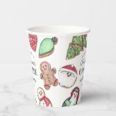 Gobelets En Papier Fêtes de Noël personnalisées Fête de l'échange de (Droite)