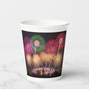 Gobelets En Papier feu d'artifice