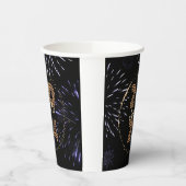 Gobelets En Papier Feu d'artifice du Nouvel An 2024 Fête (Gauche)