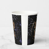 Gobelets En Papier Feu d'artifice du Nouvel An 2024 Fête (Droite)