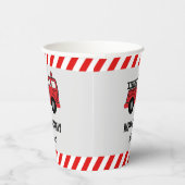 Gobelets En Papier Feu rouge Camion Anniversaire (Droite)
