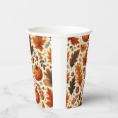 Gobelets En Papier feuille/citrouille/cavernes Automne (Droite)