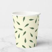 Gobelets En Papier Feuilles citron (Verso)