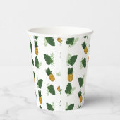 Gobelets En Papier Feuilles D'Ananas Et De Palmiers (Droite)