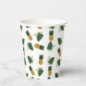 Gobelets En Papier Feuilles D'Ananas Et De Palmiers (Recto)