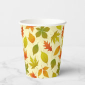 Gobelets En Papier Feuilles d'automne (Verso)