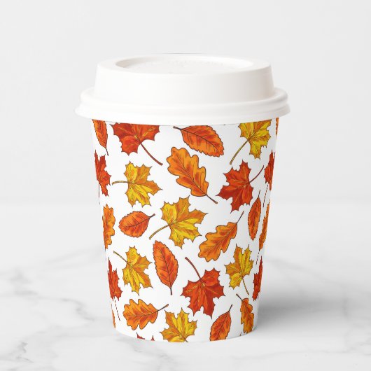 Gobelets En Papier Feuilles d'automne (Gauche)