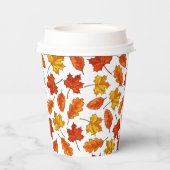 Gobelets En Papier Feuilles d'automne (Verso)