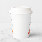 Gobelets En Papier Feuilles d'automne Halloween élégantes (Gauche)