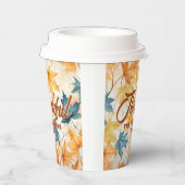 Gobelets En Papier Feuilles de l'érable Thanksgiving Brunch Dîner (Droite)