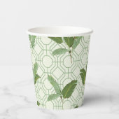 Gobelets En Papier Feuilles de palmiers tropicaux (Verso)