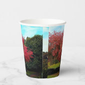 Gobelets En Papier Feuilles rouges (Droite)