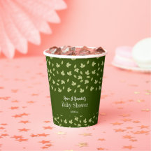 Feuilles Woodland Simple Motif Baby shower garçon