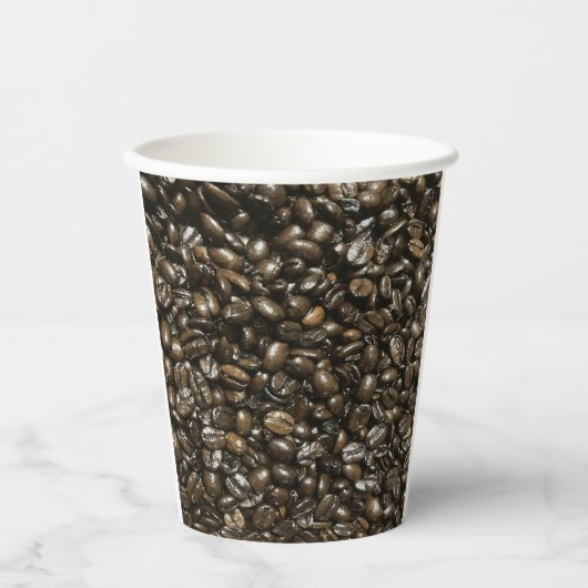 Gobelets En Papier Fèves de café (Recto)