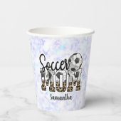 Gobelets En Papier Fier Soccer Maman - Champion de Sideline (Verso)