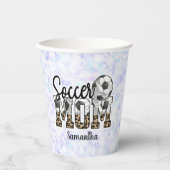 Gobelets En Papier Fier Soccer Maman - Champion de Sideline (Recto)