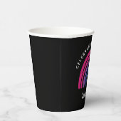 Gobelets En Papier Fierté Bisexuelle Célébrer la diversité L'amour es (Droite)