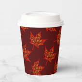 Gobelets En Papier Fiery Leaf Paper Cup (Gauche)