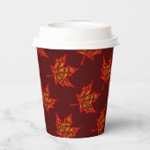 Gobelets En Papier Fiery Leaf Paper Cup (Verso)
