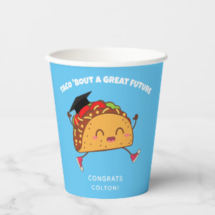 Gobelets En Papier Fiesta Graduation Party Taco Bout un grand avenir