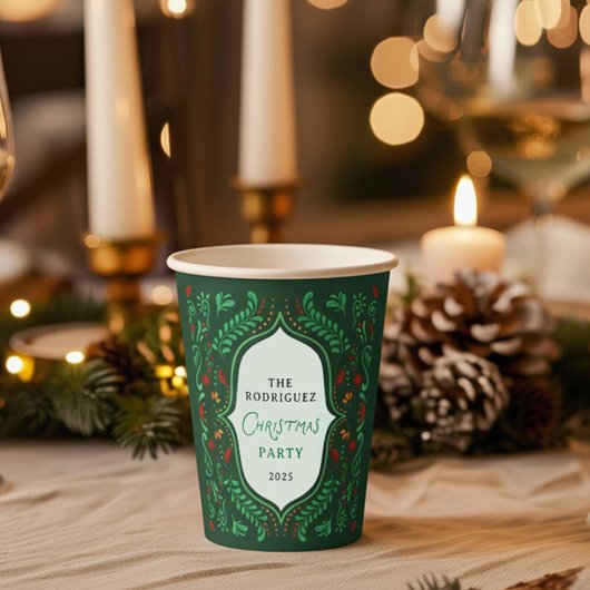 Gobelets En Papier Fiesta Joyeux Noël