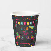 Gobelets En Papier Fiesta of Love Wedding shower Paper Cup - Blk (Recto)